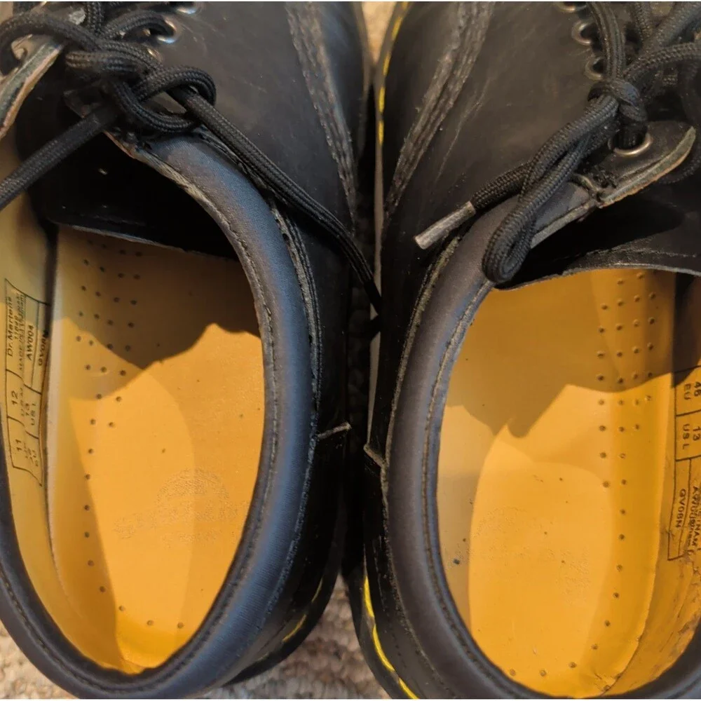 Dr. Doc Martens 8053 Leather Oxford Shoes Mens Black 12 Lace Up